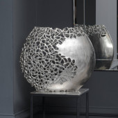 Coral Ellipse Aluminium Vase